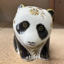 Royal Crown Derby Baby Panda Gold Stopper New Boxed Genuine