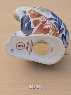 Royal Crown Derby Barbary Macaque Paperweight Gold Stopper MMXIII with Box