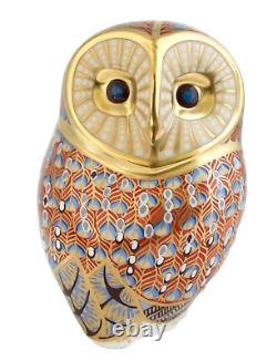 Royal Crown Derby Barn Owl Bird Paperweight New 1st Quality Boxed