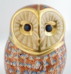 Royal Crown Derby Barn Owl Bird Paperweight New 1st Quality Boxed