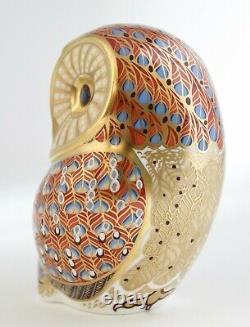 Royal Crown Derby Barn Owl Bird Paperweight New 1st Quality Boxed