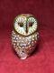Royal Crown Derby Barn Owl Paperweight 1st Quality With Gold Stopper Bnib