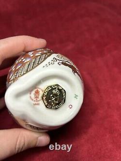 Royal Crown Derby Barn Owl paperweight 1st Quality with gold stopper BNIB