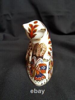 Royal Crown Derby Bengal Tiger Cub Paperweight, Boxed, Gold Stopper, Perfect