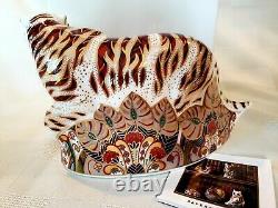 Royal Crown Derby Bengal Tiger, Gold 1st Quality Stopper