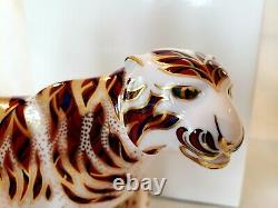 Royal Crown Derby Bengal Tiger, Gold 1st Quality Stopper