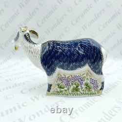 Royal Crown Derby'Billy Goat' Paperweight (Limited Edition) Gold Stopper