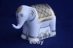 Royal Crown Derby Black Aura Elephant Infant Paperweight Brand New / Boxed