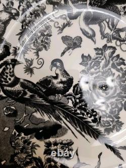 Royal Crown Derby Black Aves Tea Cup Saucer Plates Platinum Trim 1st Quality