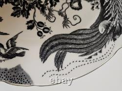 Royal Crown Derby Black Aves Tea Cup Saucer Plates Platinum Trim 1st Quality