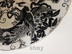 Royal Crown Derby Black Aves Tea Cup Saucer Plates Platinum Trim 1st Quality