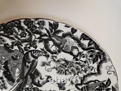 Royal Crown Derby Black Aves Tea Cup Saucer Plates Platinum Trim 1st Quality