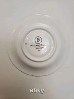 Royal Crown Derby Black Aves Tea Cup Saucer Plates Platinum Trim 1st Quality