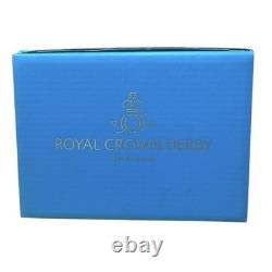 Royal Crown Derby Black & White Mother Cat Gold Stopper New Boxed Genuine