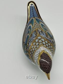 Royal Crown Derby Blackcap Warbler Gold Stopper Boxed Circa 2012
