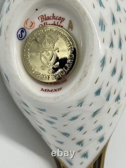 Royal Crown Derby Blackcap Warbler Gold Stopper Boxed Circa 2012