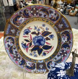 Royal Crown Derby Blue Camellias Accent Plate NEW without Box 8.5