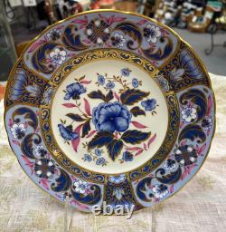 Royal Crown Derby Blue Camellias Accent Plate NEW without Box 8.5