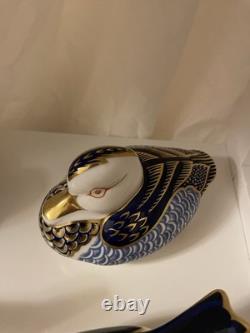 Royal Crown Derby Blue Duck s Paperweight x 5. Stopper. 1991 also baby s
