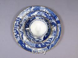 Royal Crown Derby Blue Mikado Dinner Plate Coffee Tea cup England NEW PERFECT