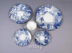 Royal Crown Derby Blue Mikado Dinner Plate Coffee Tea cup England NEW PERFECT