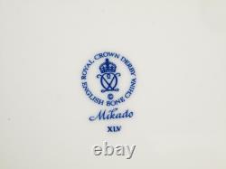 Royal Crown Derby Blue Mikado Dinner Plate Coffee Tea cup England NEW PERFECT