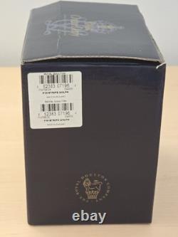Royal Crown Derby Blue Stripe Dolphin Paperweight Gold Stopper MM with Box