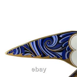 Royal Crown Derby Blue Swallow Paperweight Gold Stopper New Boxed Genuine
