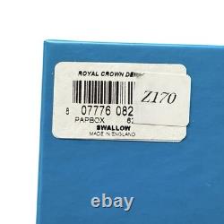 Royal Crown Derby Blue Swallow Paperweight Gold Stopper New Boxed Genuine