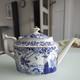 Royal Crown Derby Blue & White Oriental Mikado Large Teapot