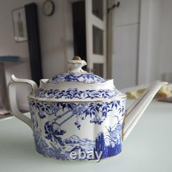 Royal Crown Derby Blue & White Oriental MIKADO Large Teapot