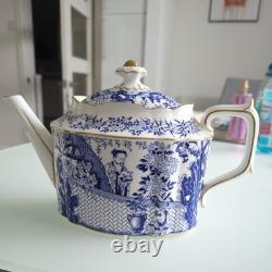 Royal Crown Derby Blue & White Oriental MIKADO Large Teapot