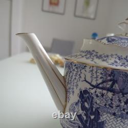 Royal Crown Derby Blue & White Oriental MIKADO Large Teapot