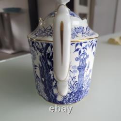 Royal Crown Derby Blue & White Oriental MIKADO Large Teapot