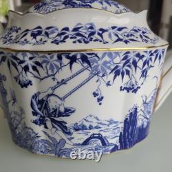 Royal Crown Derby Blue & White Oriental MIKADO Large Teapot