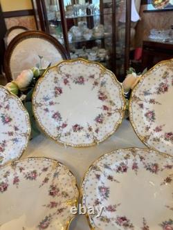 Royal Crown Derby Bone China Antoinette 21cm plates x 6 (SET 1)