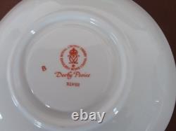 Royal Crown Derby Bone China Posies Tea Set Teapot Service Cups Saucers 8 Trios