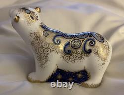 Royal Crown Derby'Boris & Alice' Pair Polar Bear Cub Paperweights Excl. Ltd. ED