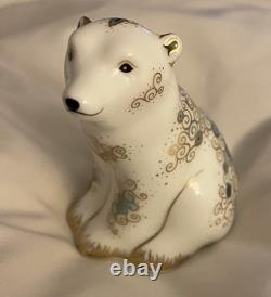 Royal Crown Derby'Boris & Alice' Pair Polar Bear Cub Paperweights Excl. Ltd. ED
