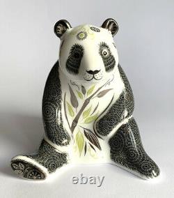 Royal Crown Derby Boxed 1st Quality Paperweight'Midnight Panda