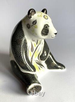 Royal Crown Derby Boxed 1st Quality Paperweight'Midnight Panda