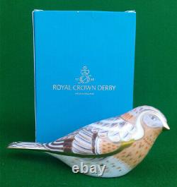 Royal Crown Derby Brambling Paperweight Boxed