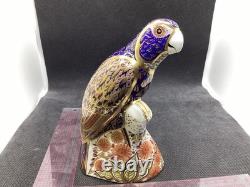 Royal Crown Derby Bronzed Wing Parrot Gold Stopper 1st Quality