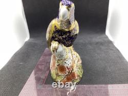 Royal Crown Derby Bronzed Wing Parrot Gold Stopper 1st Quality