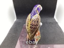 Royal Crown Derby Bronzed Wing Parrot Gold Stopper 1st Quality