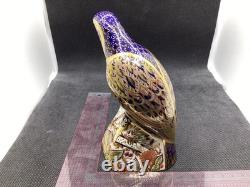 Royal Crown Derby Bronzed Wing Parrot Gold Stopper 1st Quality