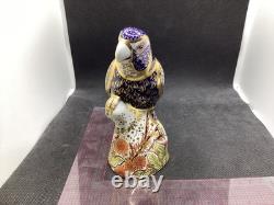 Royal Crown Derby Bronzed Wing Parrot Gold Stopper 1st Quality