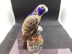 Royal Crown Derby Bronzed Wing Parrot Gold Stopper 1st Quality