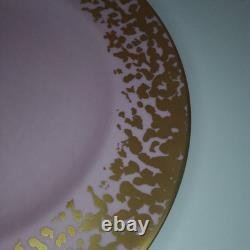 Royal Crown Derby Bruce Oldfield dapple 8.5 set of 6 plates, first, gold pink