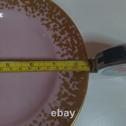 Royal Crown Derby Bruce Oldfield dapple 8.5 set of 6 plates, first, gold pink
